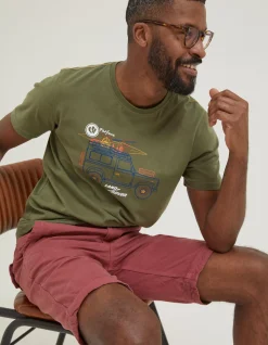 Men FatFace Shorts|Cove Flat Front Shorts