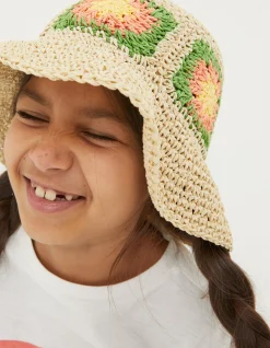 Kids FatFace View All|Crochet Straw Hat