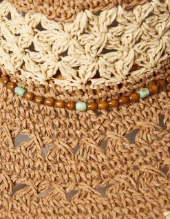 Women FatFace View All|Crochet Straw Sun Hat