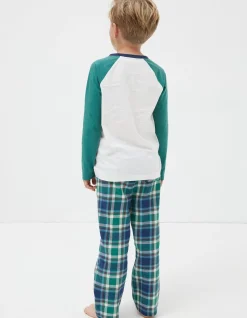 Boys FatFace View All|Crocodile Check Pyjama Set