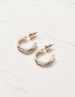 Women FatFace View All|Daisy Enamel Hoop Earrings