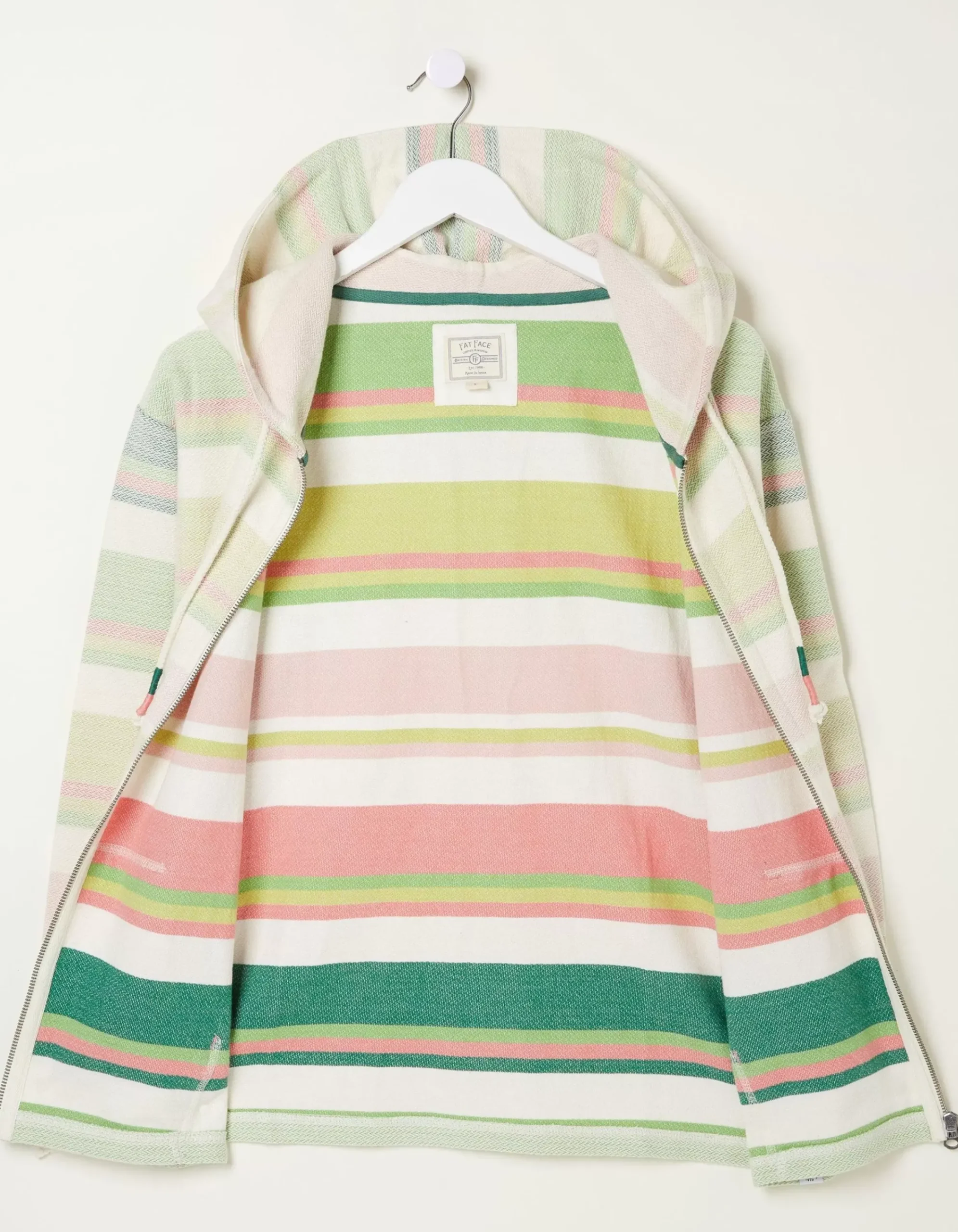 Women FatFace Sweatshirts & Hoodies|Daisy Textured Zip Up Hoodie