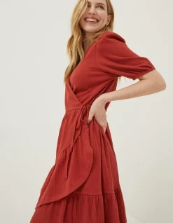 Women FatFace Dresses|Danica Jersey Wrap Dress