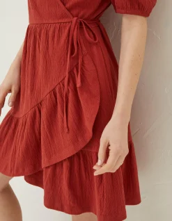 Women FatFace Dresses|Danica Jersey Wrap Dress