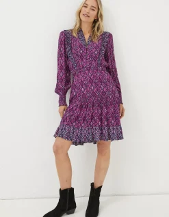 Women FatFace Dresses|Darcey Ikat Geo Dress