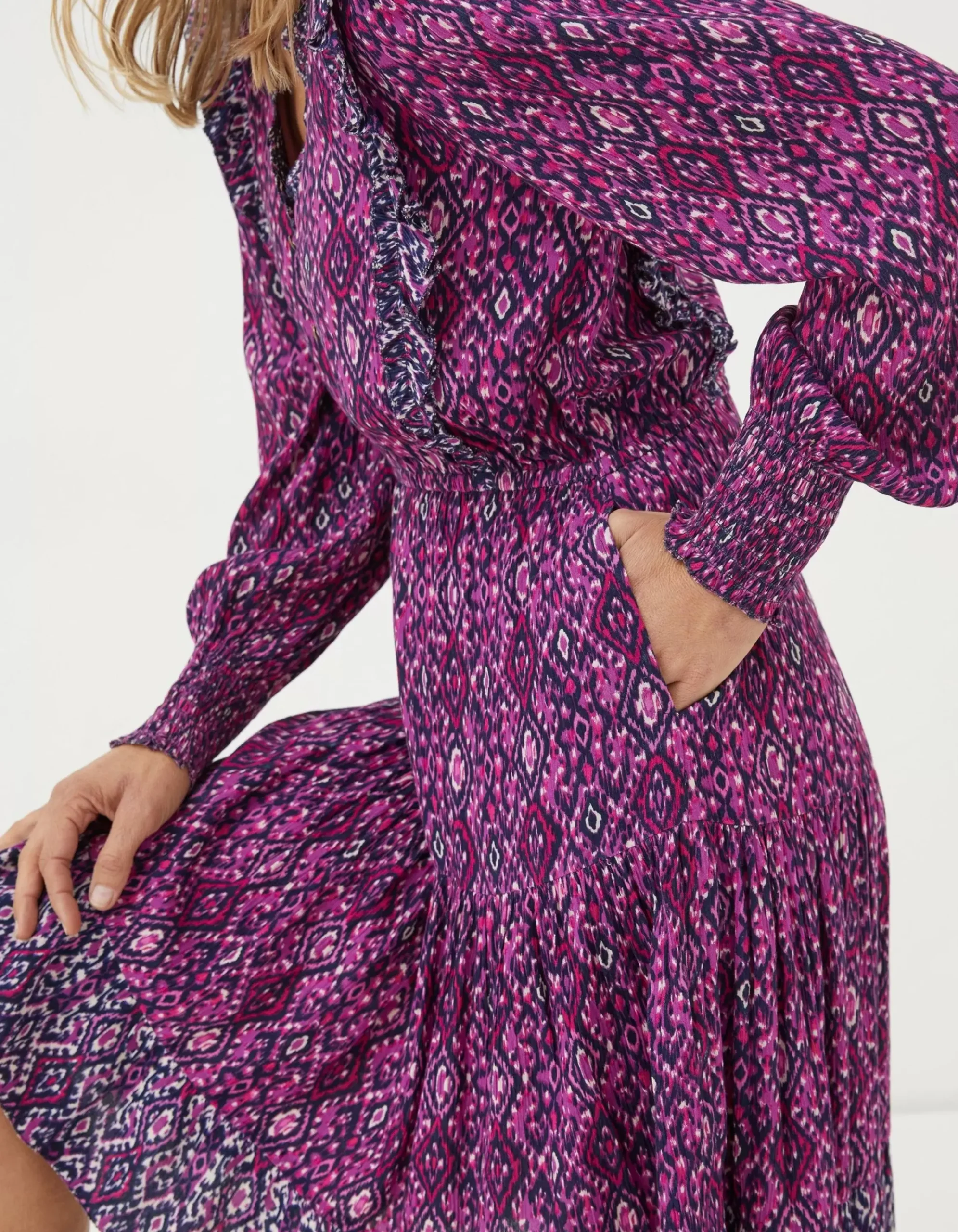 Women FatFace Dresses|Darcey Ikat Geo Dress