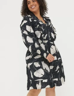 Women FatFace Dresses|Darcey Twilight Leaves Dress