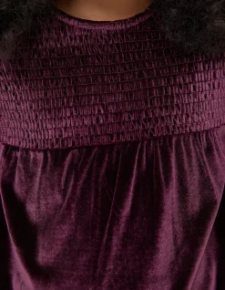 Girls FatFace View All|Darcey Velvet Smocked Top