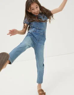 Girls FatFace Dungarees, Jeans & Leggings|Darcy Skinny Denim Dungarees