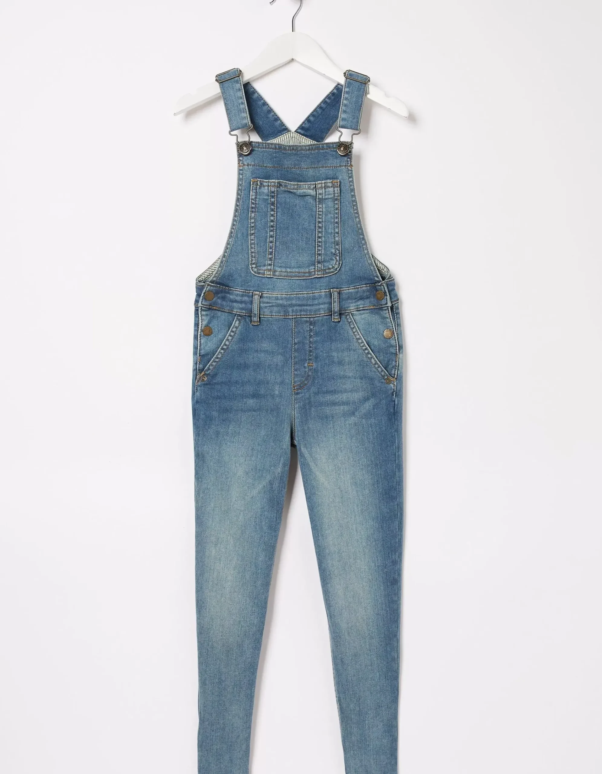 Girls FatFace Dungarees, Jeans & Leggings|Darcy Skinny Denim Dungarees