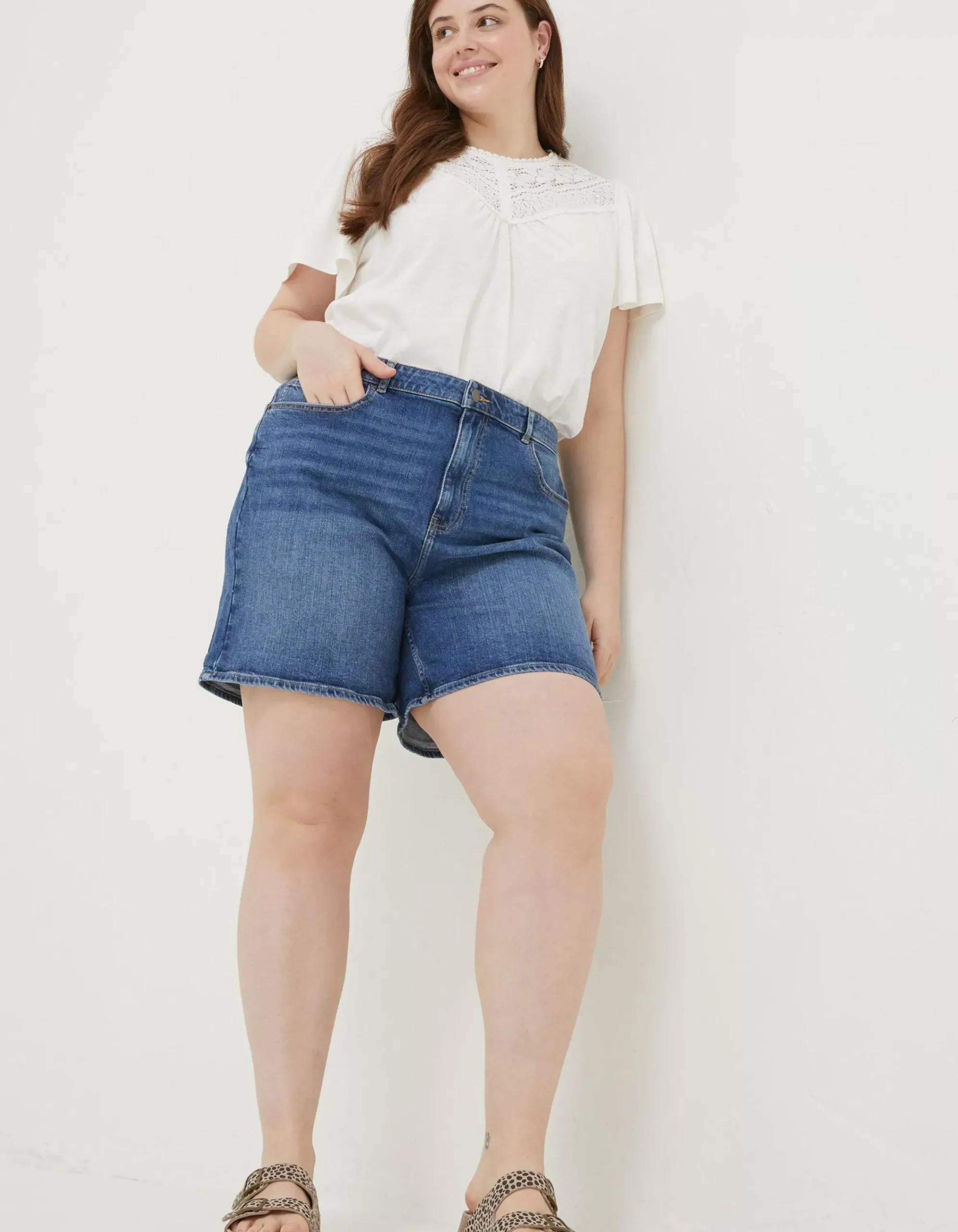 Women FatFace Shorts|Darley Denim Shorts