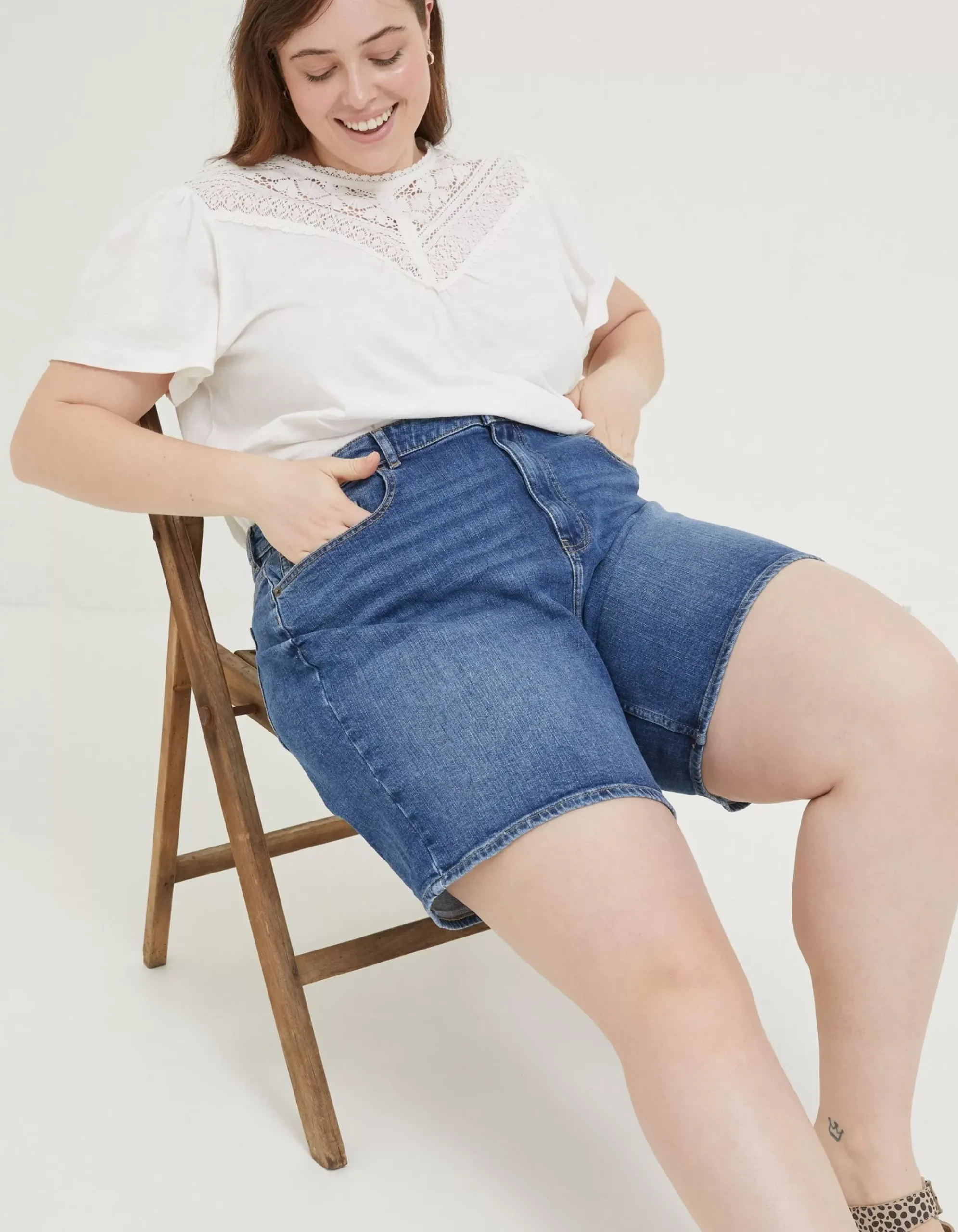 Women FatFace Shorts|Darley Denim Shorts