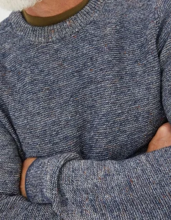 Men FatFace Knitwear|Dawlish Demin Crew Jumper