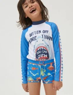 Boys FatFace View All|Deep Sea Swim Shorts