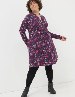 Women FatFace Dresses|Delphine Abstract Jersey Dress