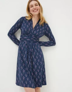 Women FatFace Dresses|Delphine Ink Ditsy Jersey Dress