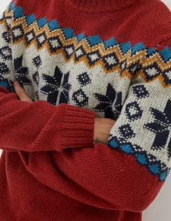 Men FatFace View All|Denbigh Fairisle Crew Jumper