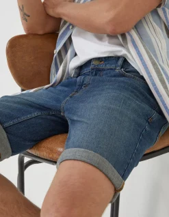 Men FatFace Shorts|Denim Mid Vintage Wash Shorts