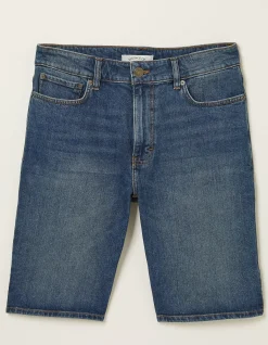 Men FatFace Shorts|Denim Mid Vintage Wash Shorts