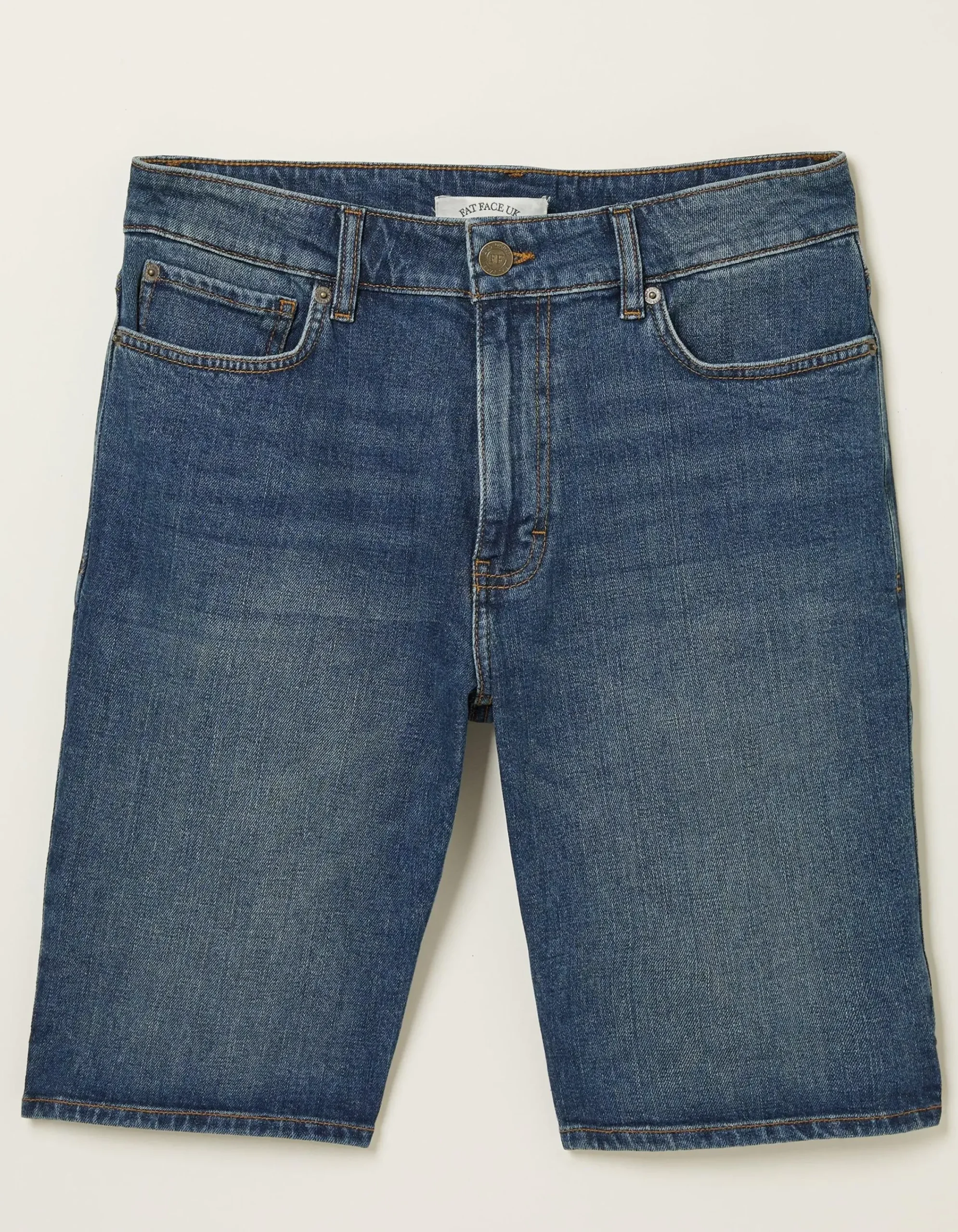 Men FatFace Shorts|Denim Mid Vintage Wash Shorts