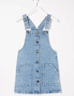 Girls FatFace View All|Denim Pinafore Dress