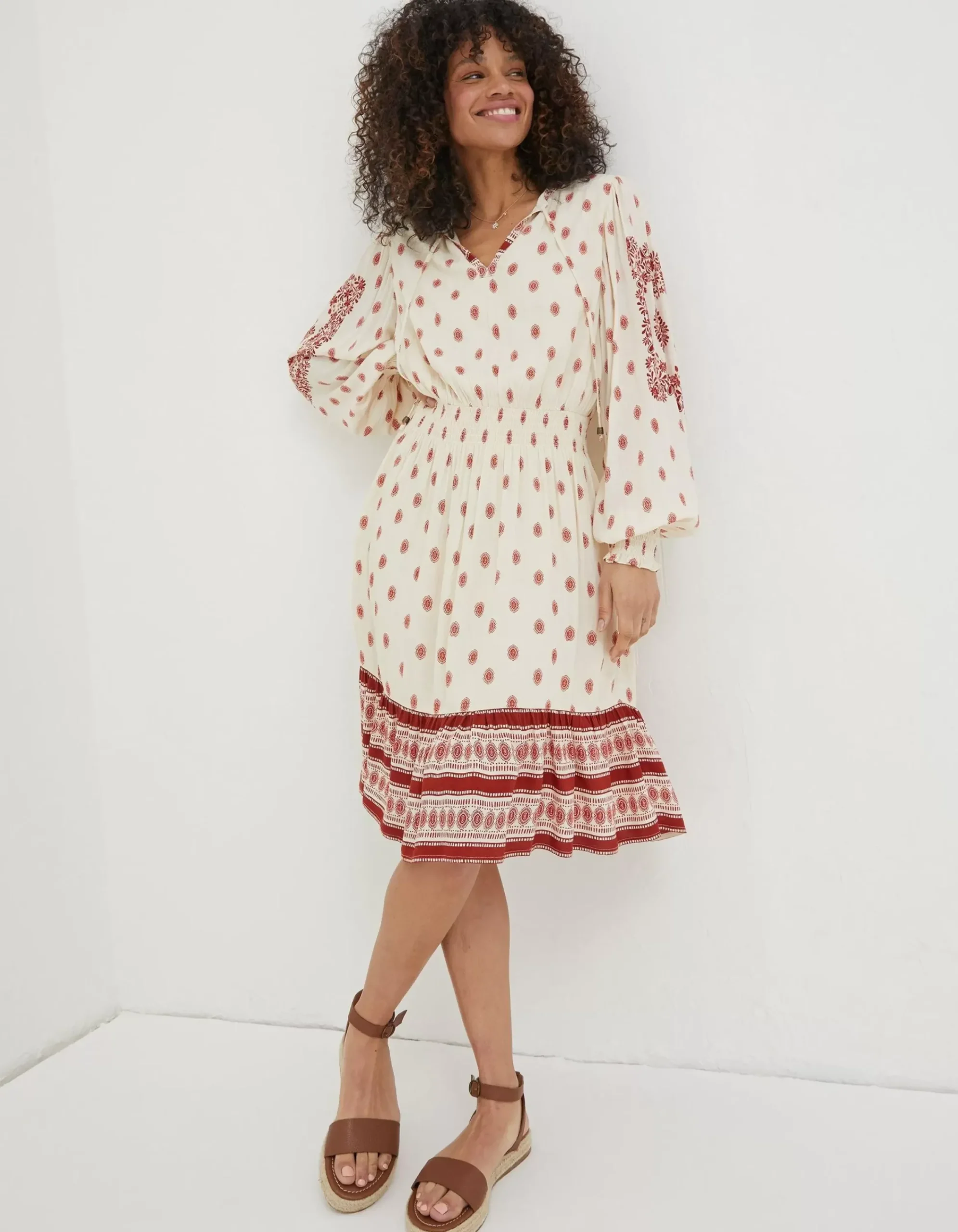 Women FatFace Dresses|Devin Bandana Dress