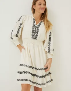 Women FatFace Dresses|Devin Embroidered Dress