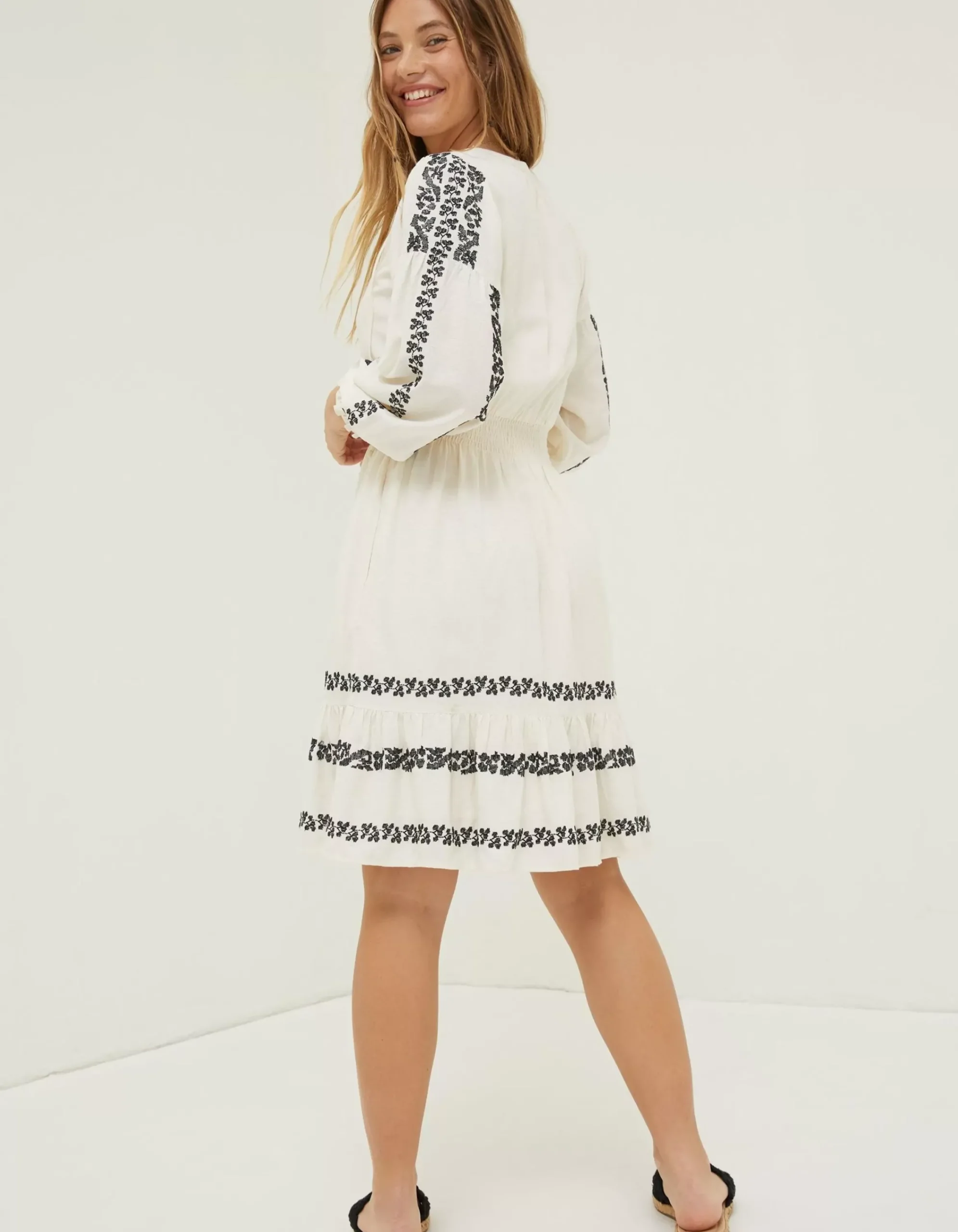 Women FatFace Dresses|Devin Embroidered Dress