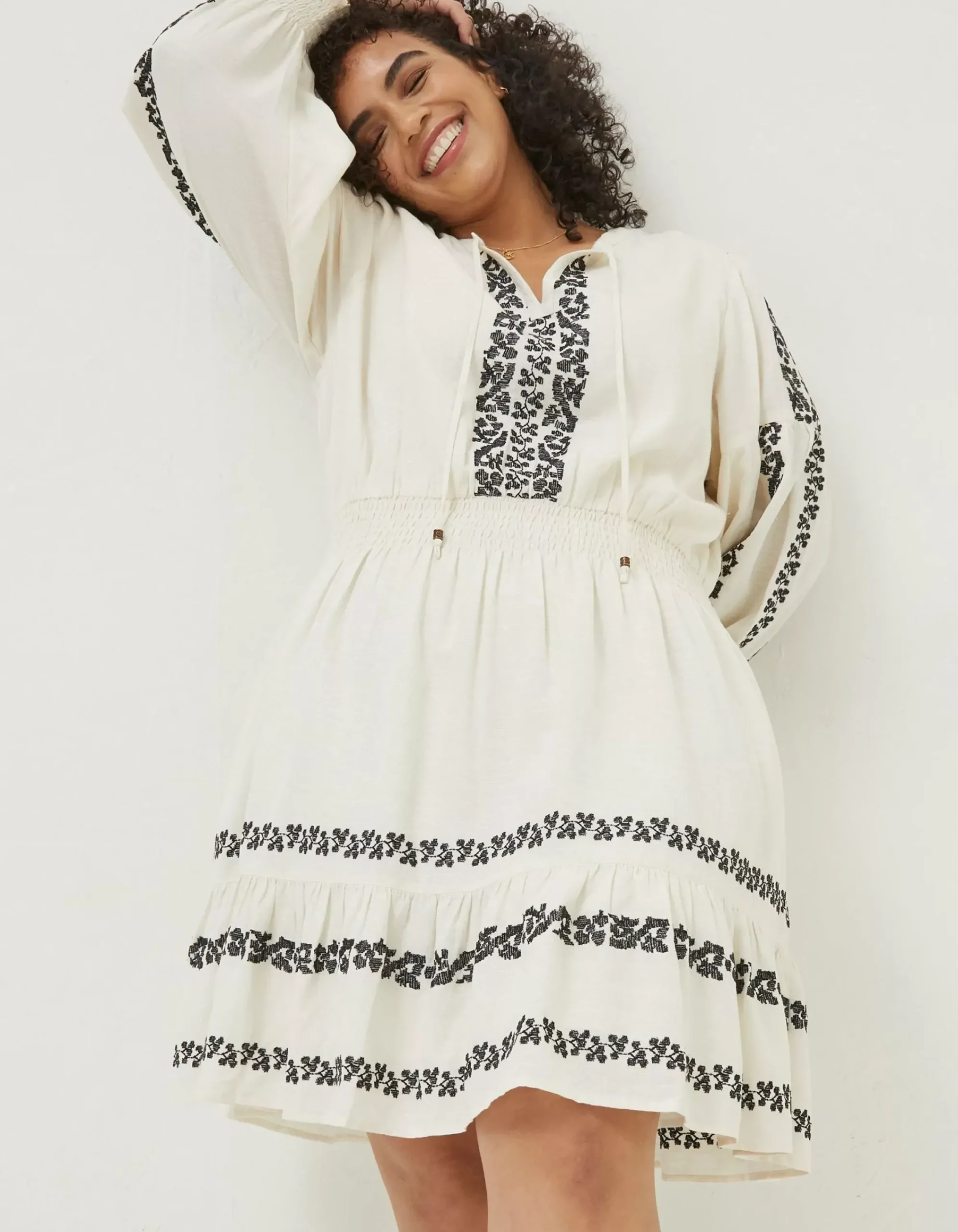 Women FatFace Dresses|Devin Embroidered Dress