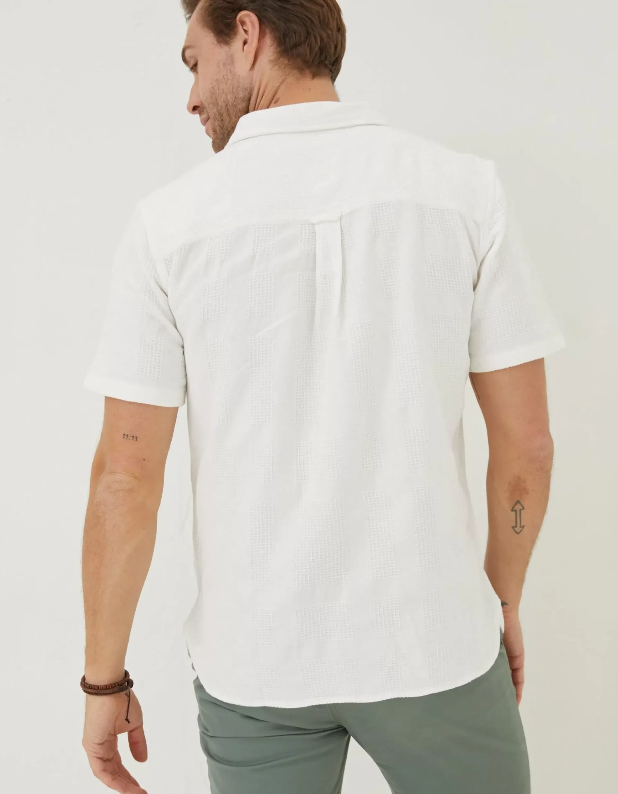 Men FatFace Shirts|Dimson Textured Shirt