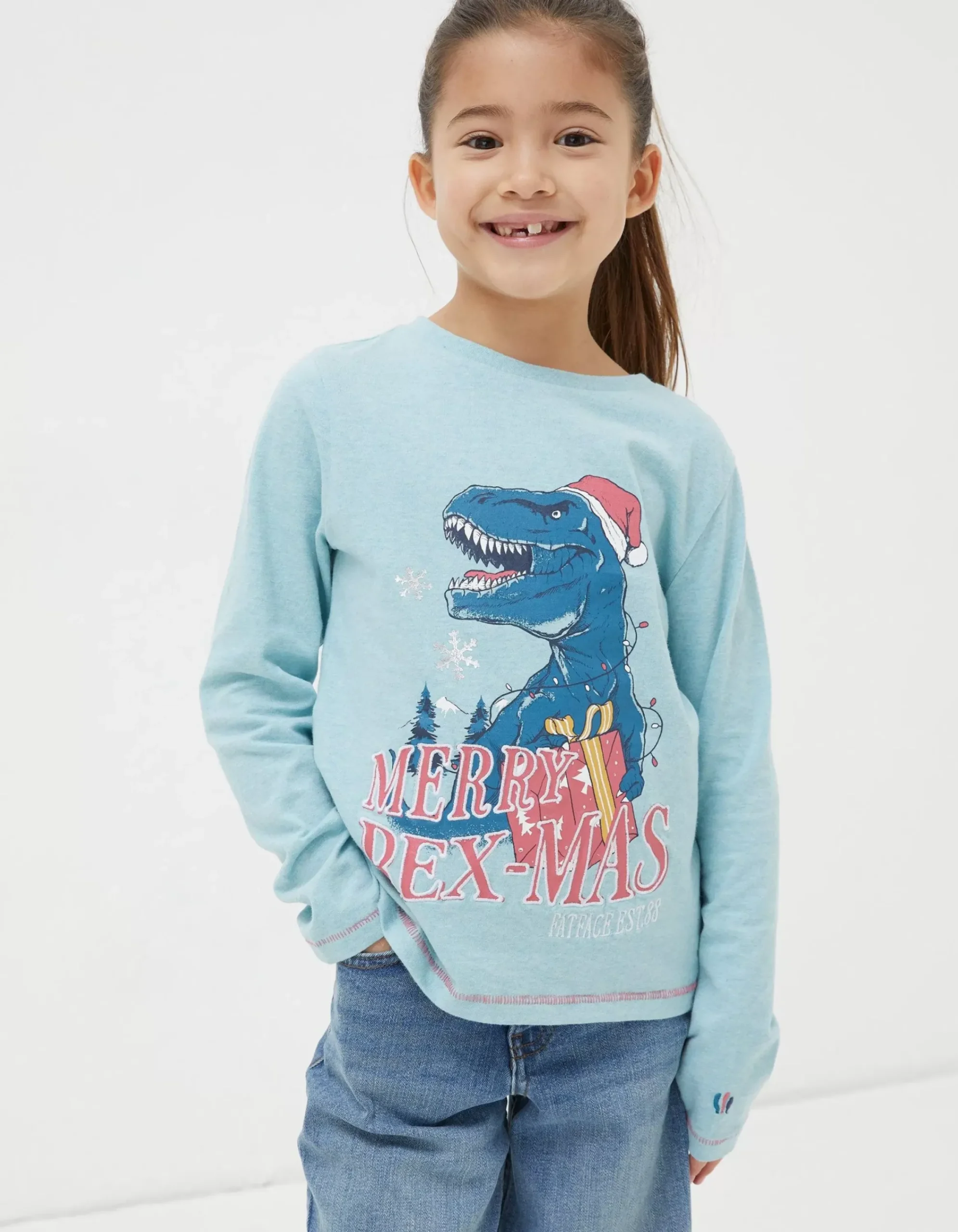 Girls FatFace View All|Dinosaur Graphic T-Shirt