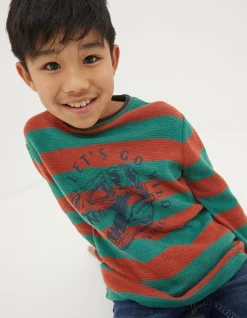 Boys FatFace View All|Dinosaur Long Sleeve T-Shirt