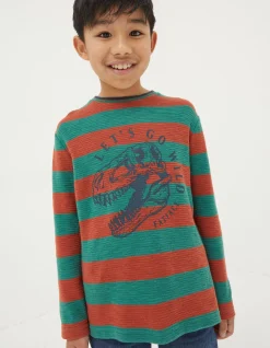 Boys FatFace View All|Dinosaur Long Sleeve T-Shirt