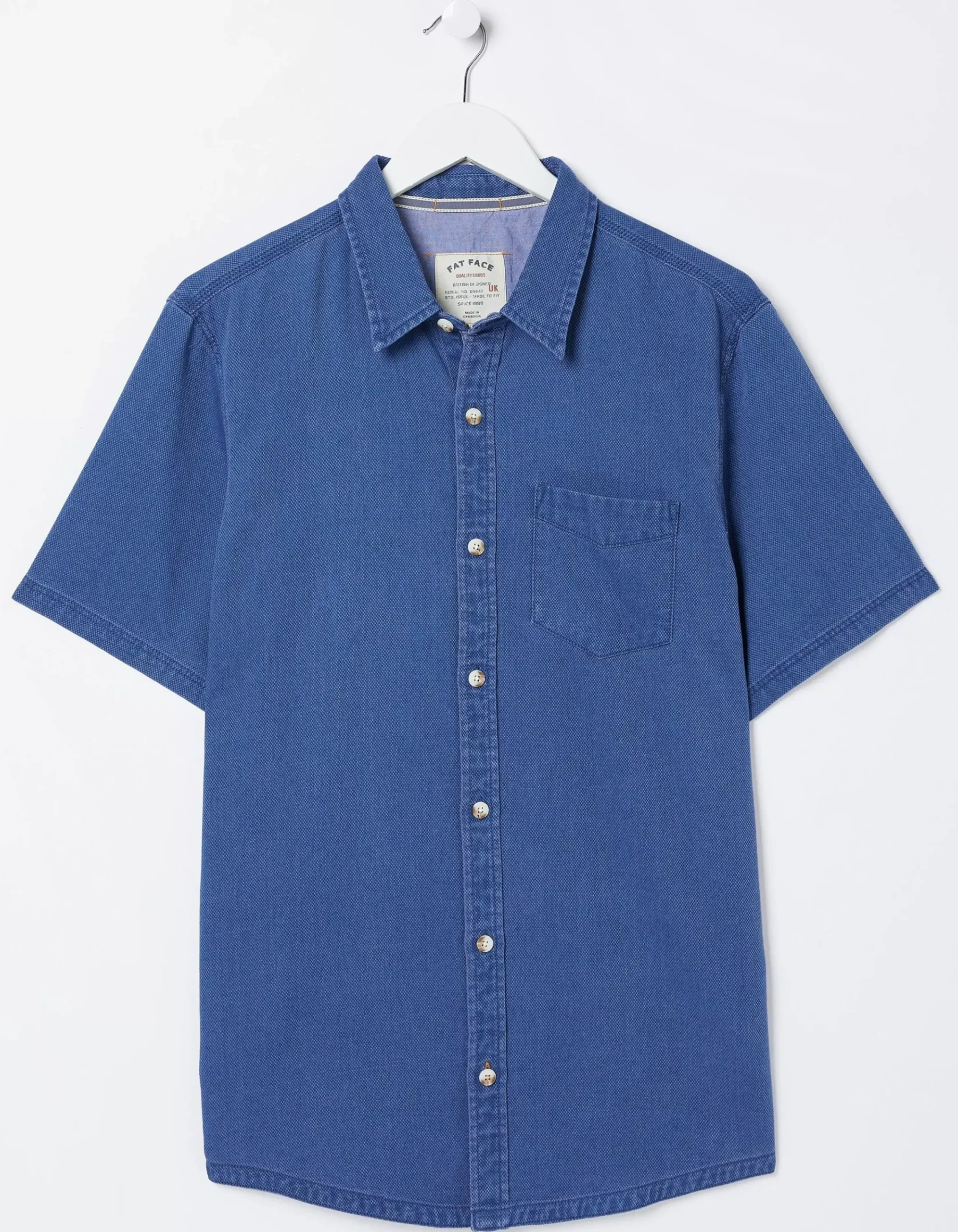 Men FatFace Shirts|Dobby Shirt