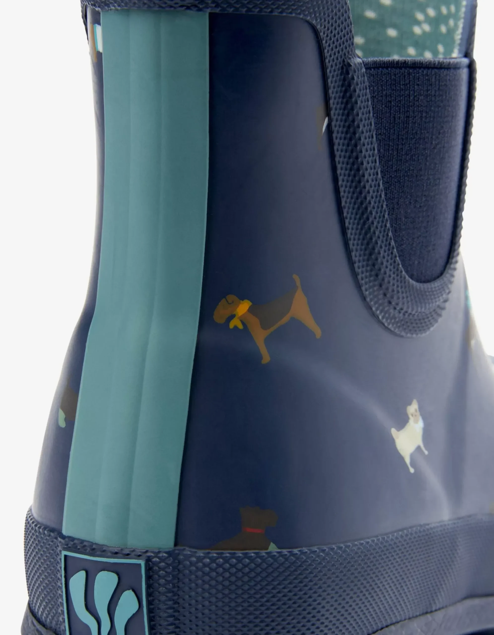 Women FatFace Wellies|Dog Print Ankle Wellies