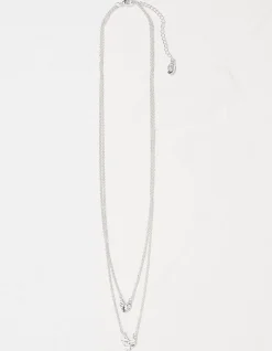 Women FatFace View All|Double Heart Necklace