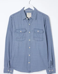 Men FatFace View All|Drayton Indigo Shirt