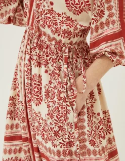 Women FatFace Dresses|Effie Bandana Midi Dress