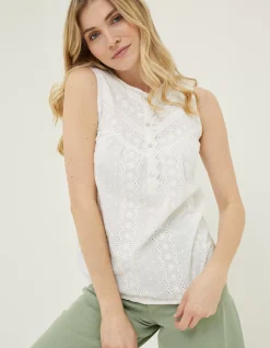 Women FatFace Shirts & Blouses|Elianna Broderie Cami