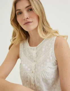 Women FatFace Shirts & Blouses|Elianna Broderie Cami