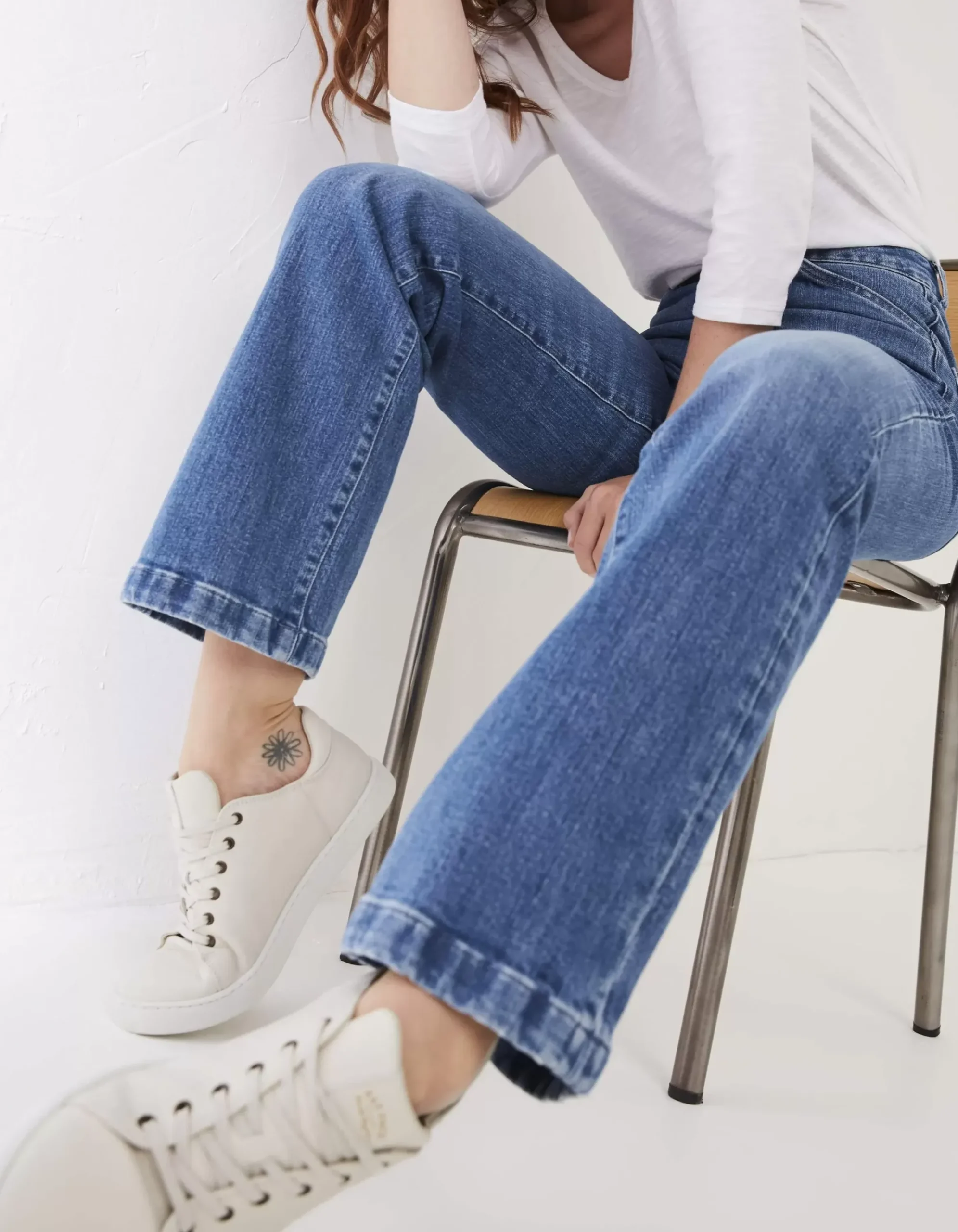 Women FatFace Jeans & Dungarees|Elise Wide Leg Comfort Stretch Jeans