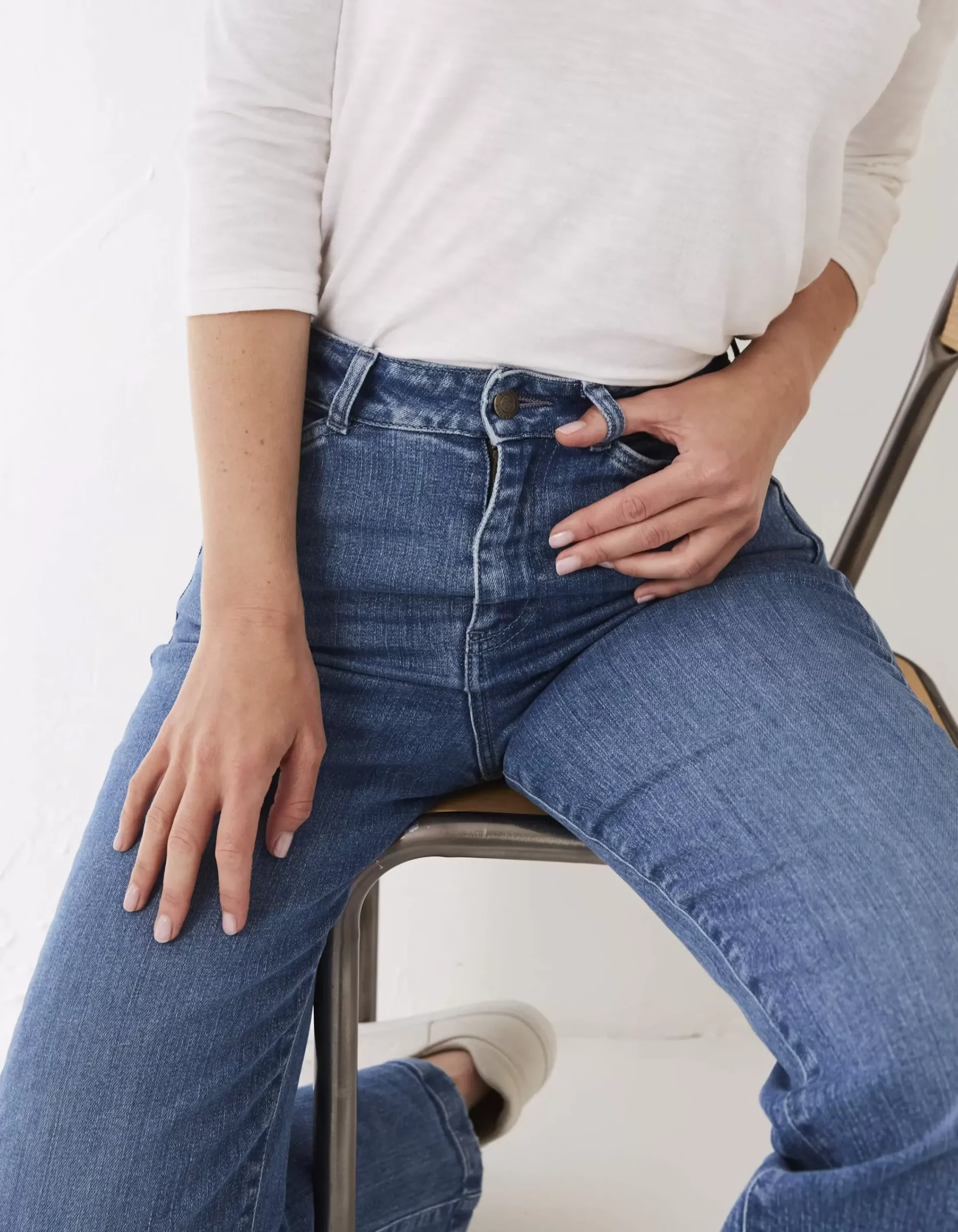 Women FatFace Jeans & Dungarees|Elise Wide Leg Comfort Stretch Jeans