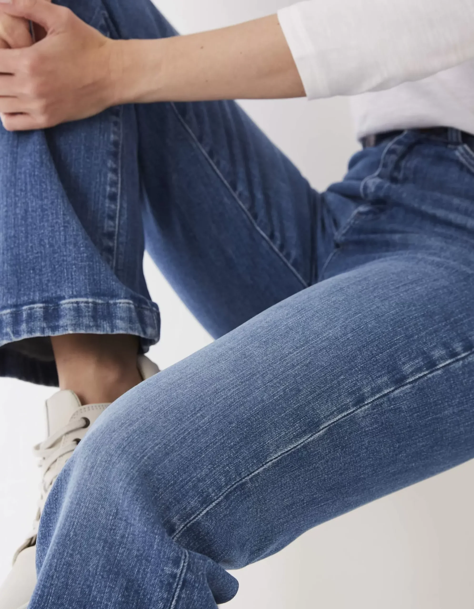 Women FatFace Jeans & Dungarees|Elise Wide Leg Comfort Stretch Jeans