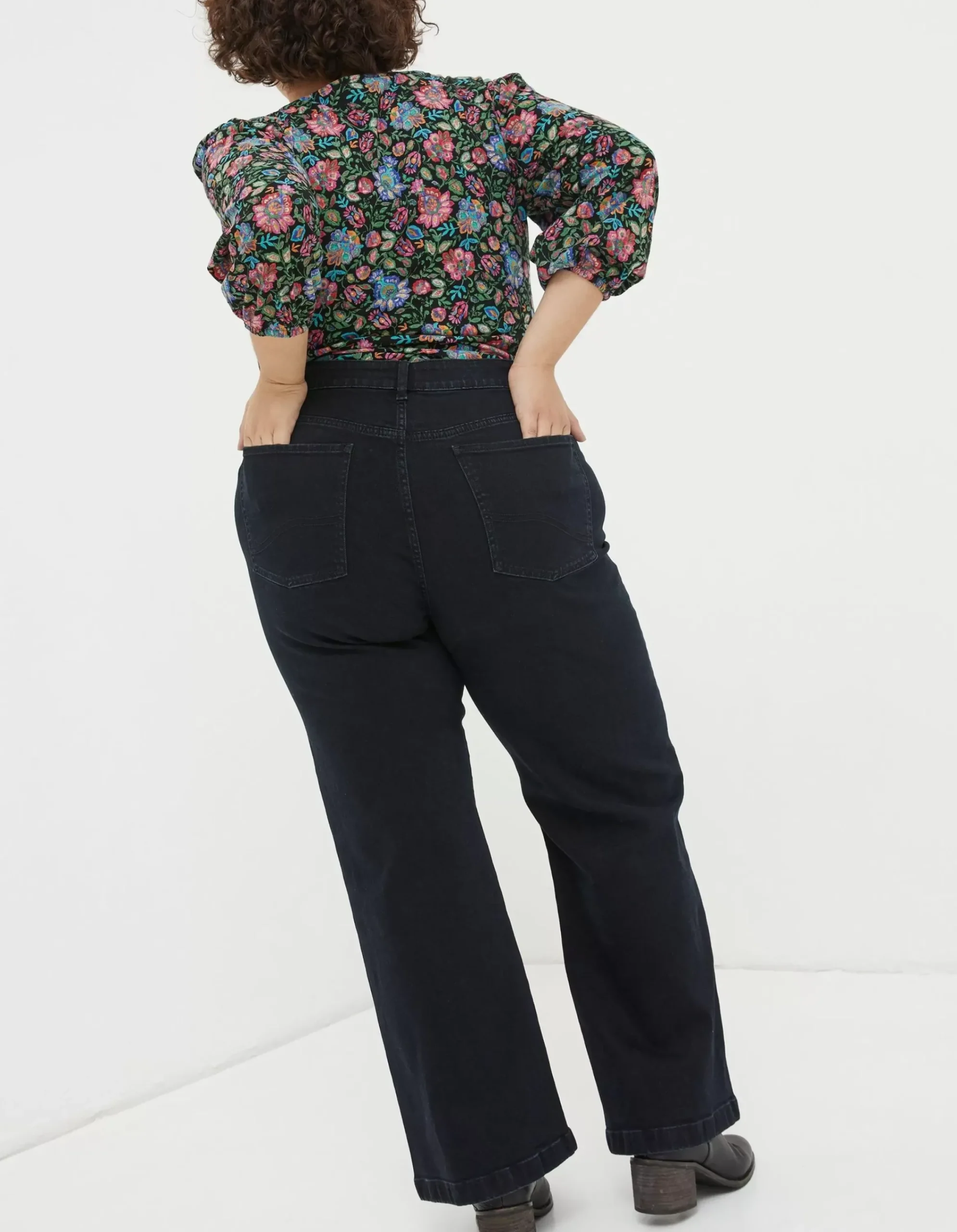 Women FatFace Jeans & Dungarees|Elise Wide Leg Jeans