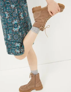 Women FatFace View All|Eliza Suede Ankle Worker Boot