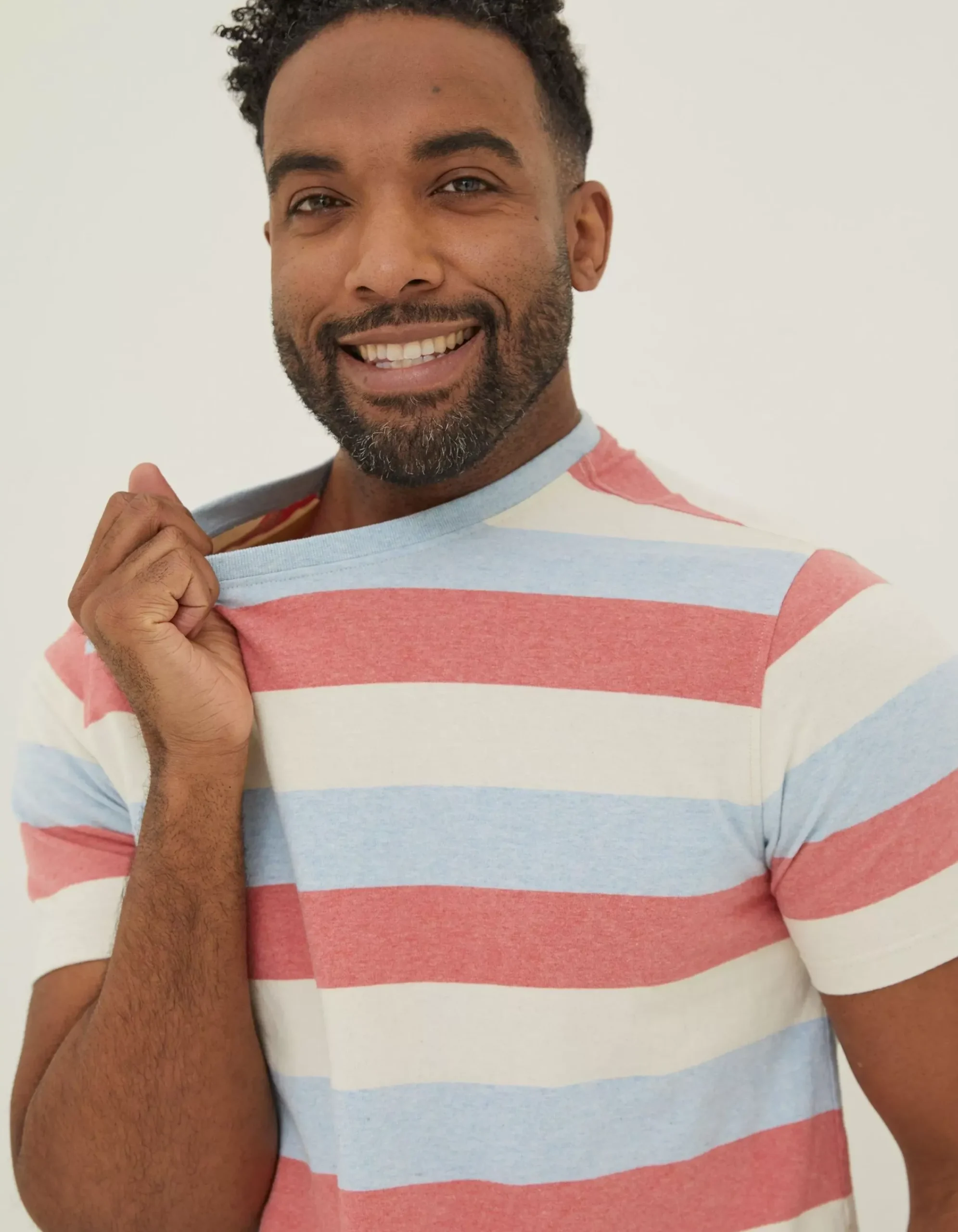 Men FatFace T-Shirts|Ellbridge Stripe T-Shirt