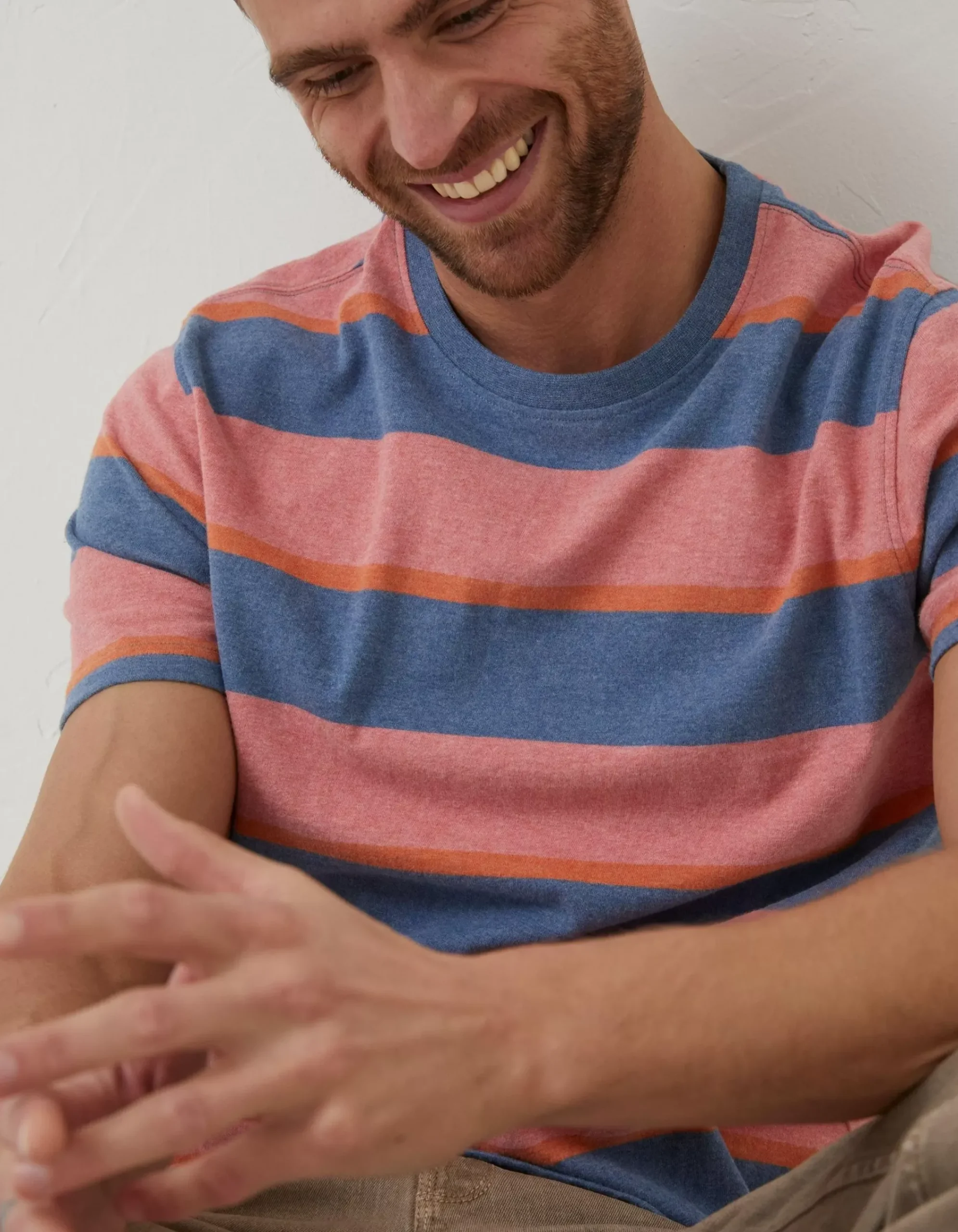 Men FatFace T-Shirts|Ellbridge Stripe T-Shirt
