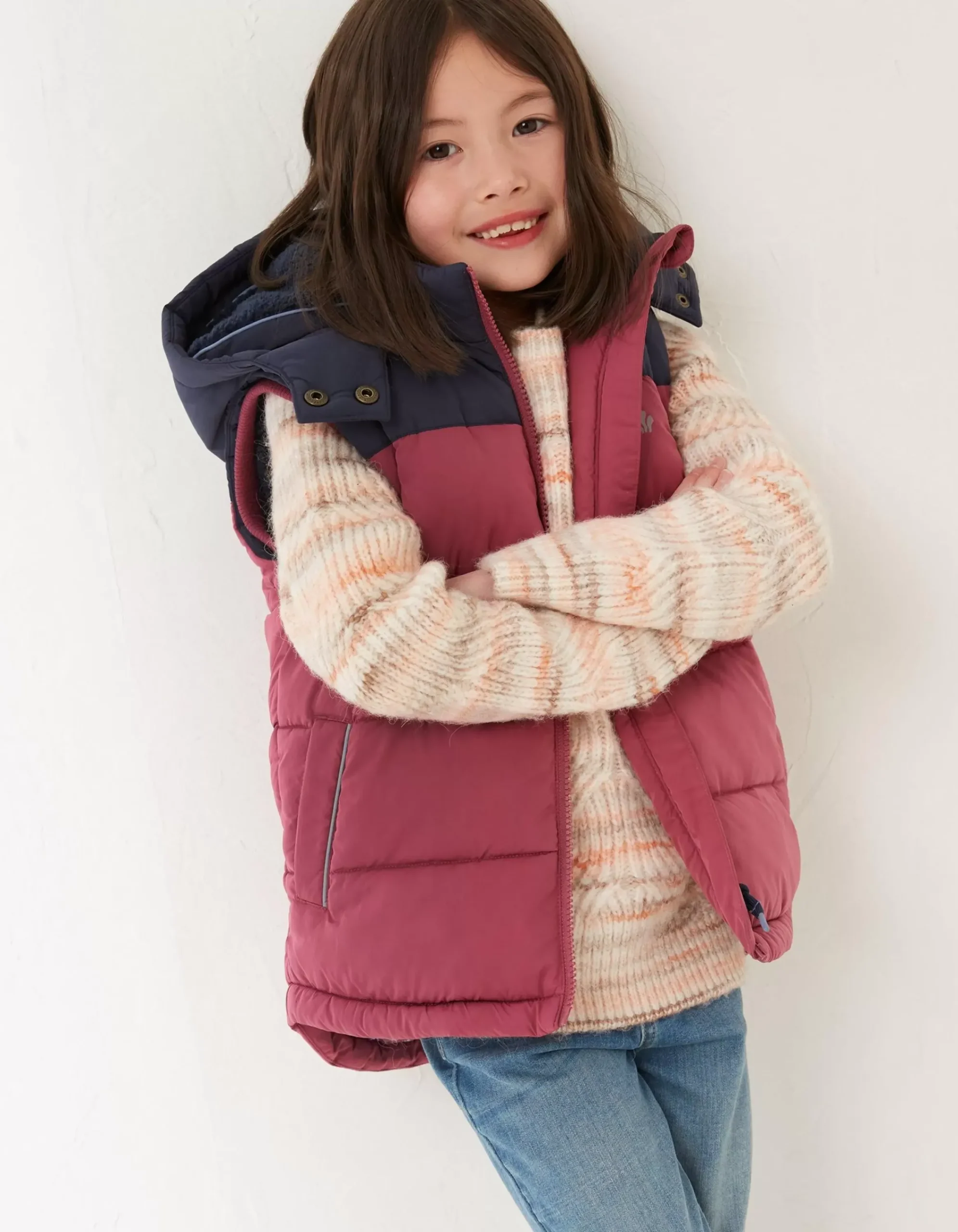 Girls FatFace View All|Ellie Colourblock Gilet