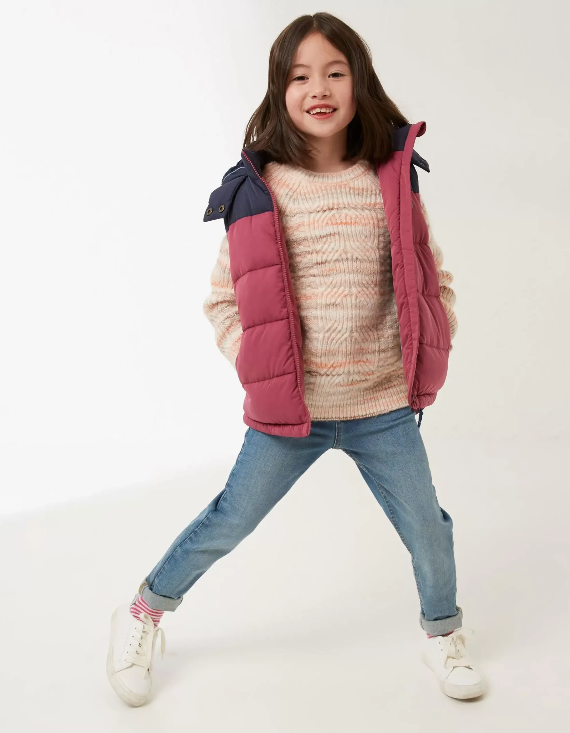 Girls FatFace View All|Ellie Colourblock Gilet