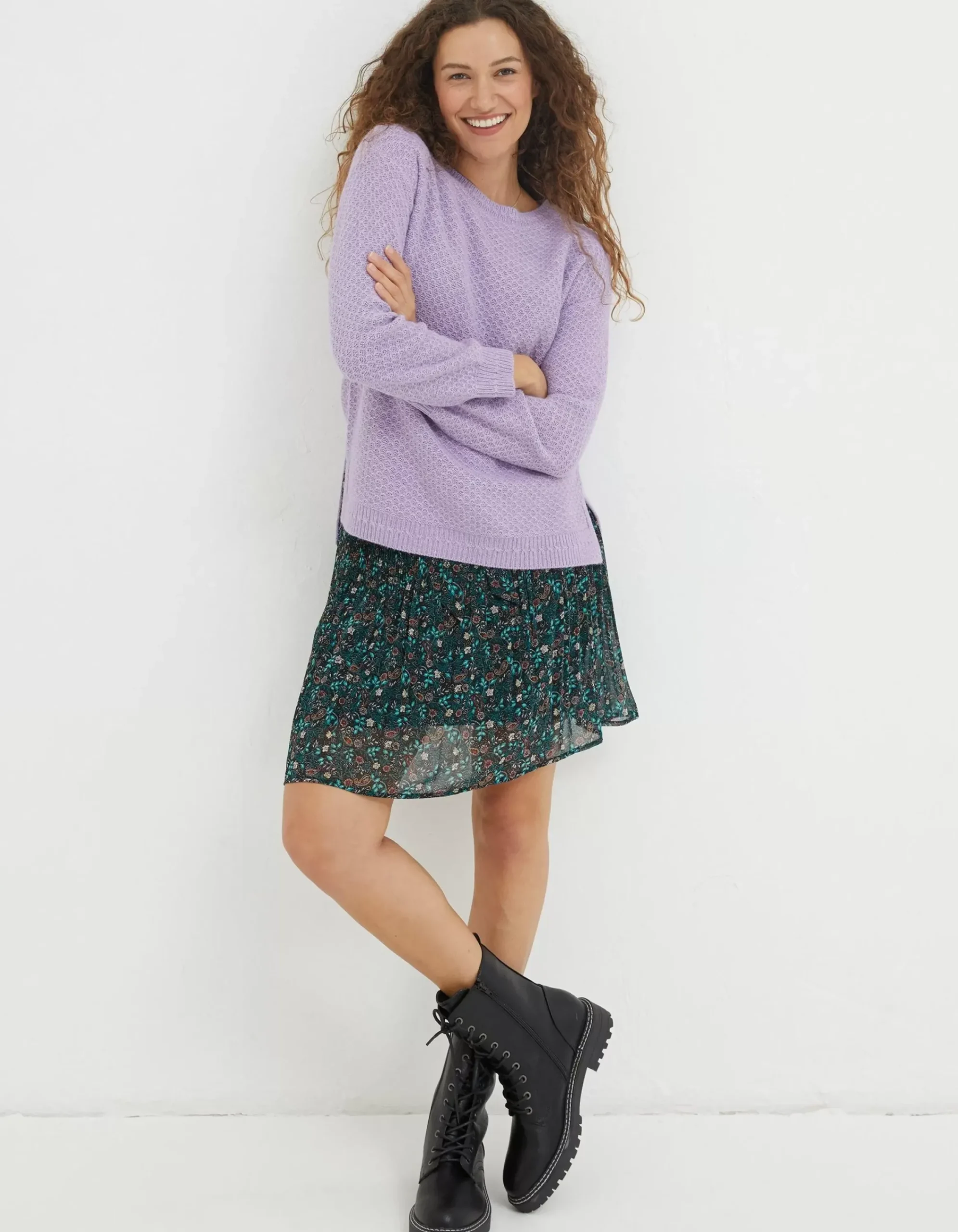 Women FatFace Knitwear|Ellie Crew Jumper